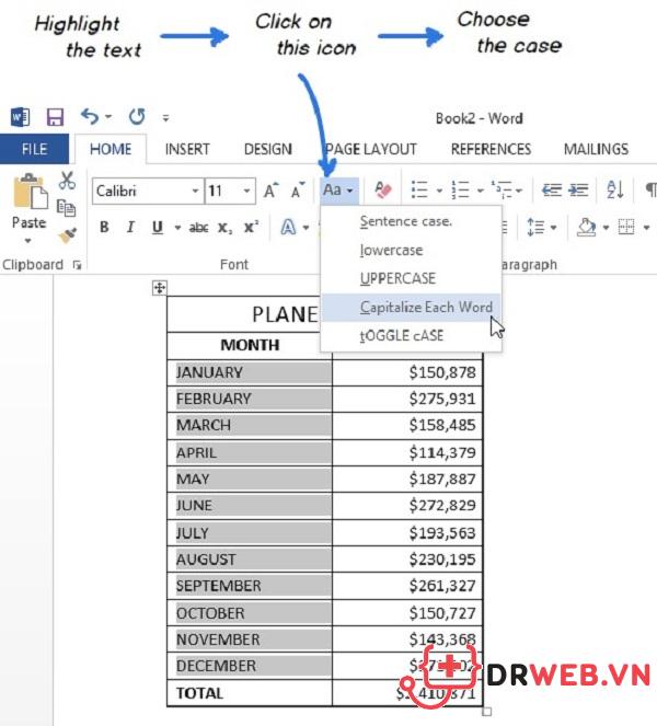 3 cách sử dụng phím tắt trong Excel để viết hoa đơn giản nhất.