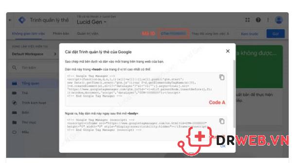 Tip lấy code từ Google tag Manager