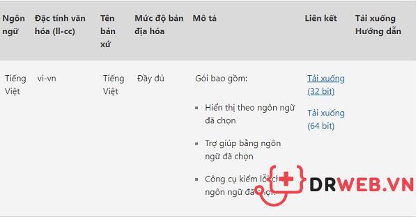 Phiên bản Excel Tiếng Việt