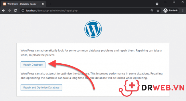 Sửa chữa cơ sở dữ liệu WordPress